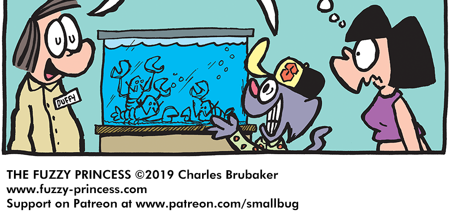 The Fuzzy Princess - Episode 513, Page 1: 2019-12-27-Lobster Time